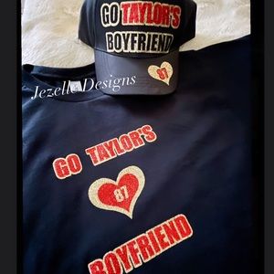 NWT KC CHEIFS Tshirt - Taylor Swift Travis Kelce 87 sparkle shirt